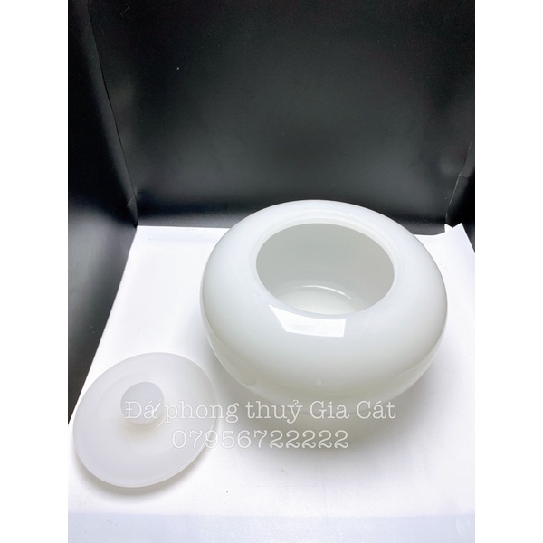 Thố đá phong thuỷ vân đựng trưng bày trang trí