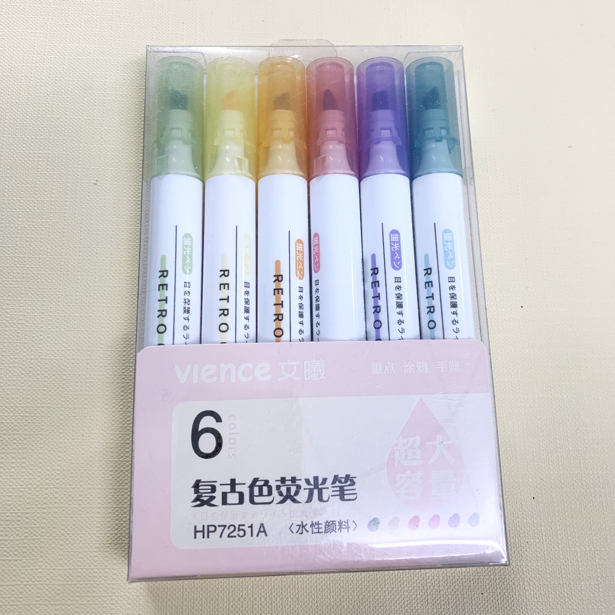 Set bút dạ Vience 6 cây