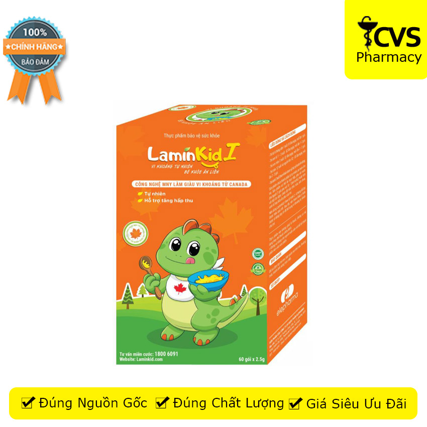 [HCM]Cốm LaminKid I - Hỗ Trợ Nâng Cao Đề Kháng Cho Trẻ Hộp 20 gói