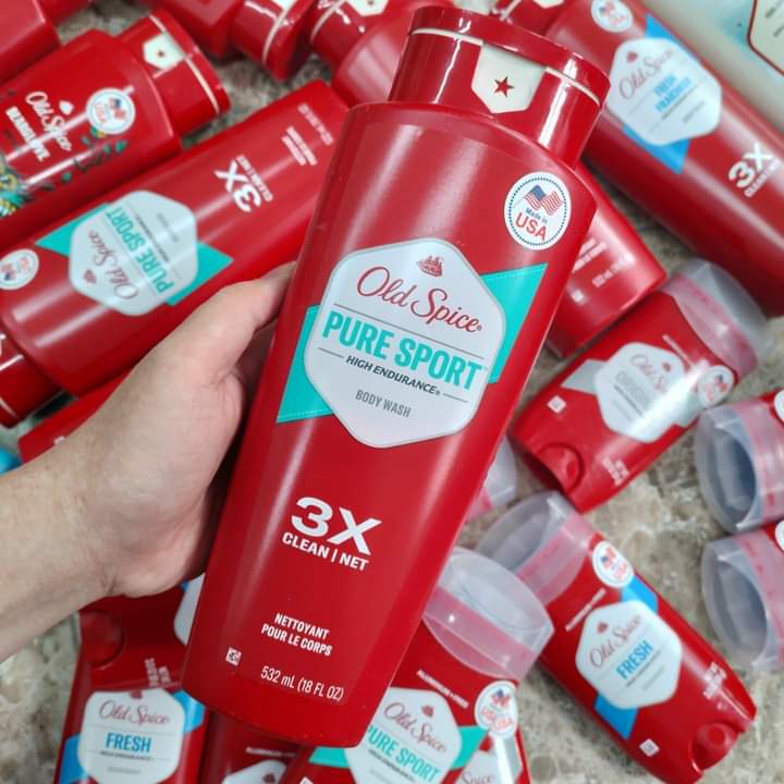 Sữa tắm old spice 3x clean 532ml