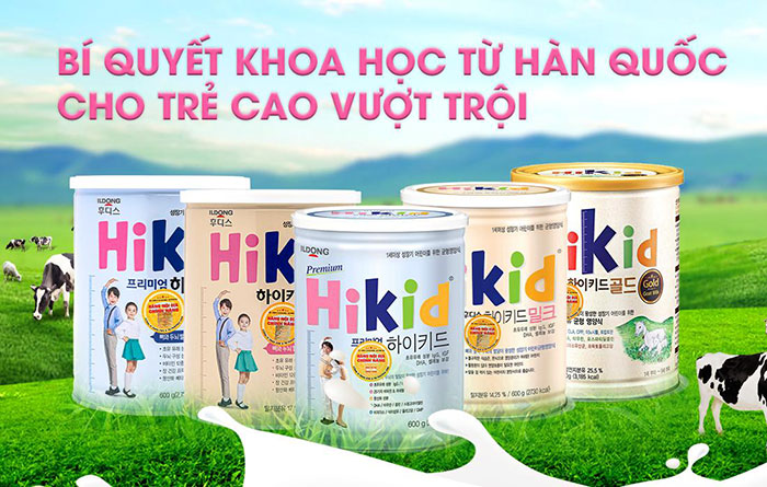 [Tem Chính hãng] Sữa Hikid dê Hàn Quốc 700g