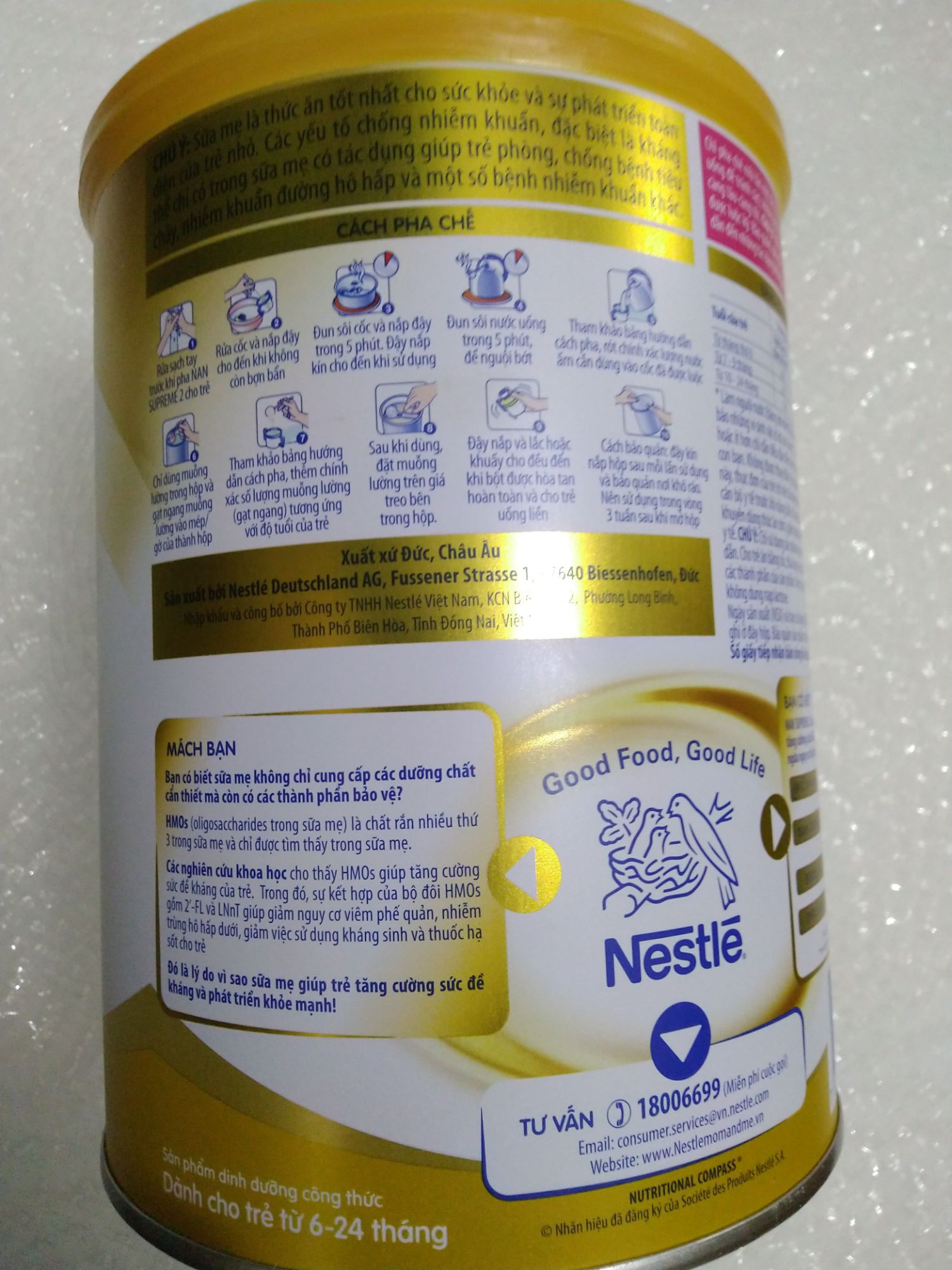 [HCM] Sữa NAN SUPREME 2-----800g (Date: 08/2023)