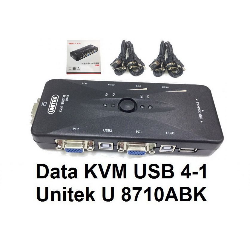 SWITCH KVM USB 4-1 UNITEK (U-8710)