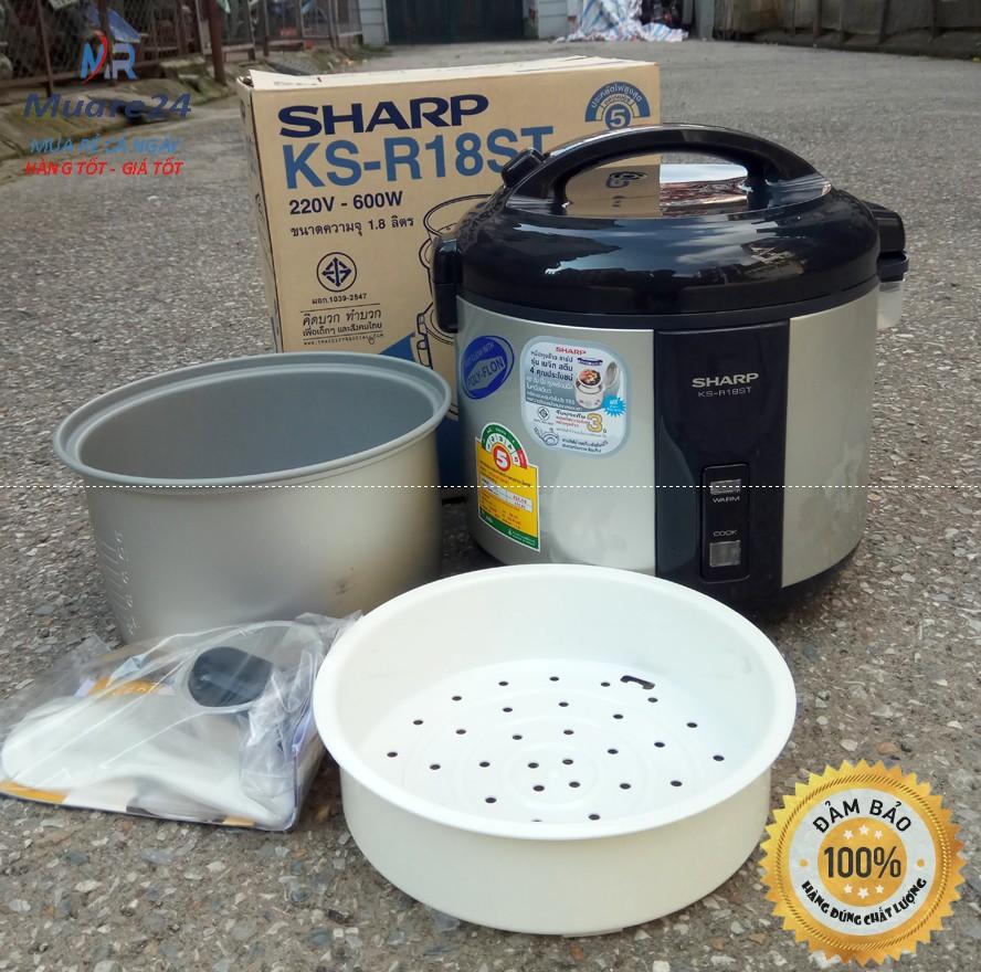 Bảo hành 12 Tháng Nồi cơm điện Sharp KS R18ST Thailand 1.8 lít