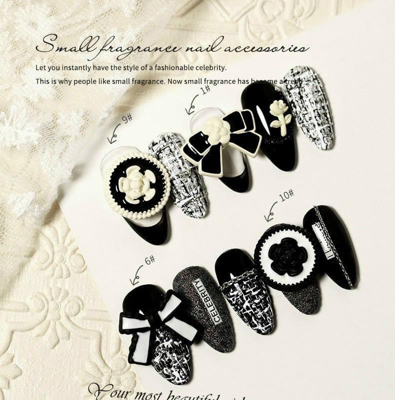 Set Charm nơ - hoa trang trí móng, trang trí nail 13