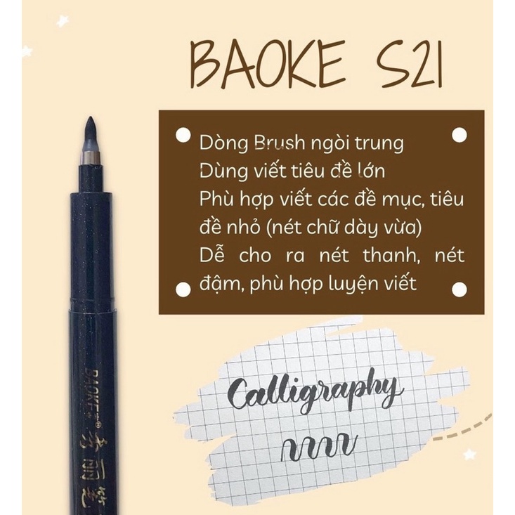 Bút thư pháp, Hán tự, Kanji, calligraphy Bao Ke, BaoKe.