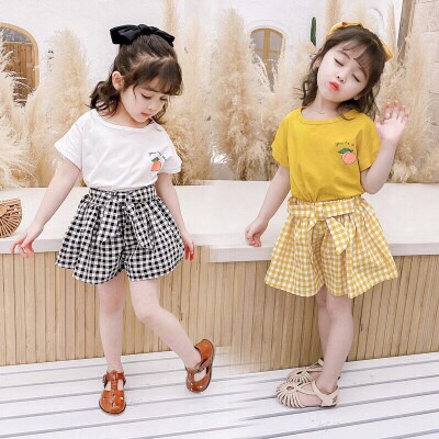 Set áo quần giả váy cho bé gái