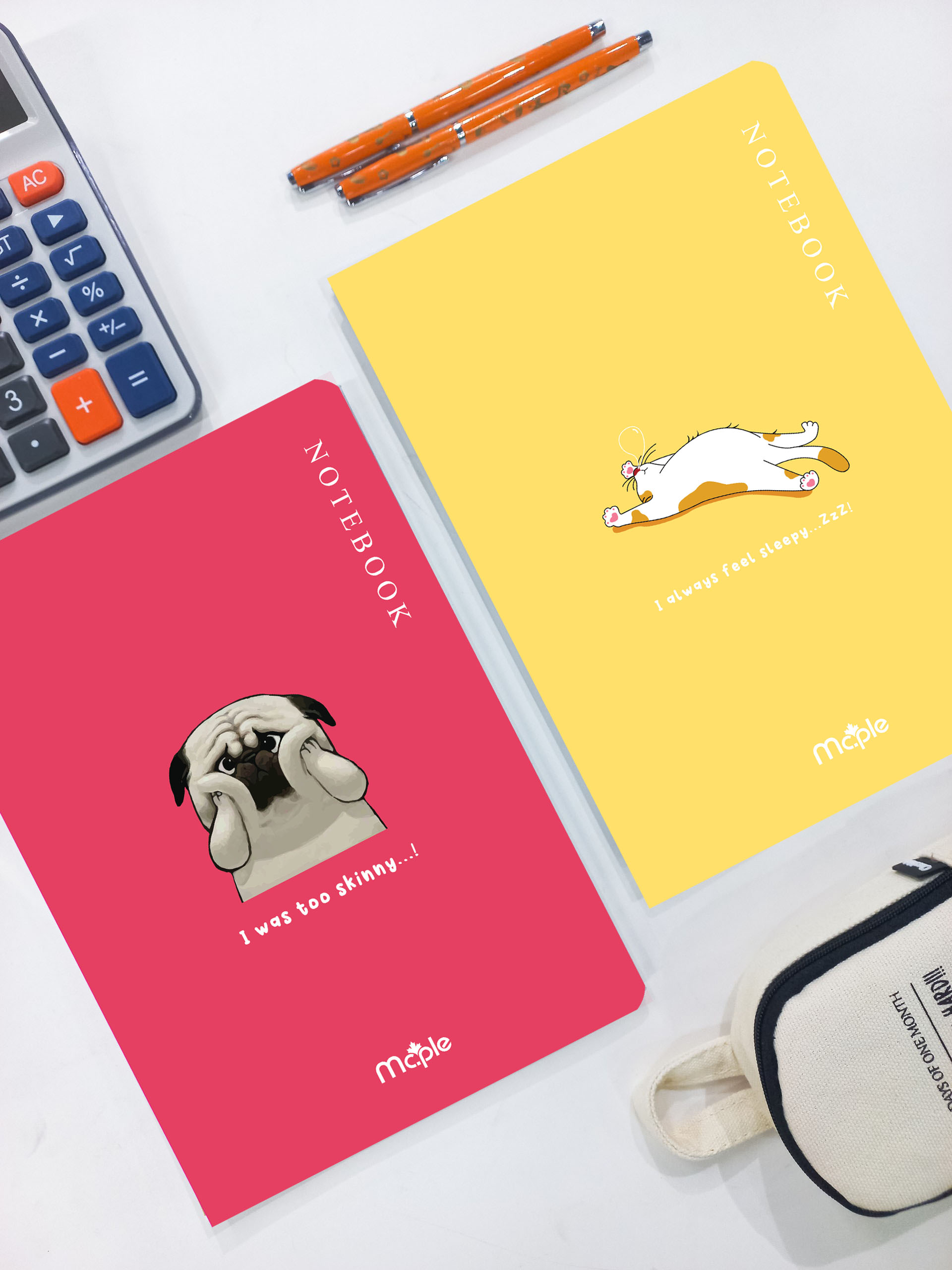 Notebook 80 pages, paper weight 70