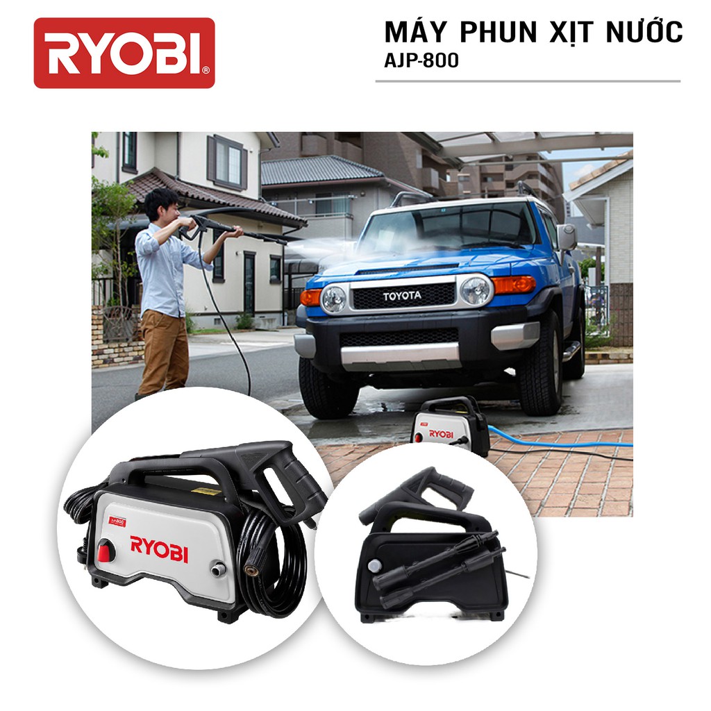 Máy xịt rửa cao áp 800W Kyocera AJP-800