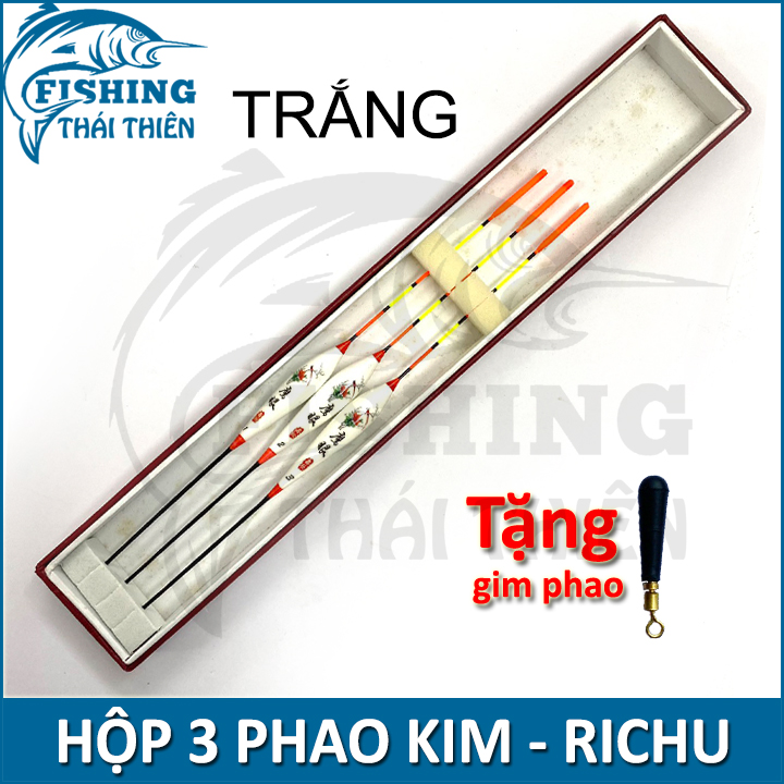 Combo 3 chiếc phao kim câu đơn câu đài phao kim Richu nhiều màu sắc