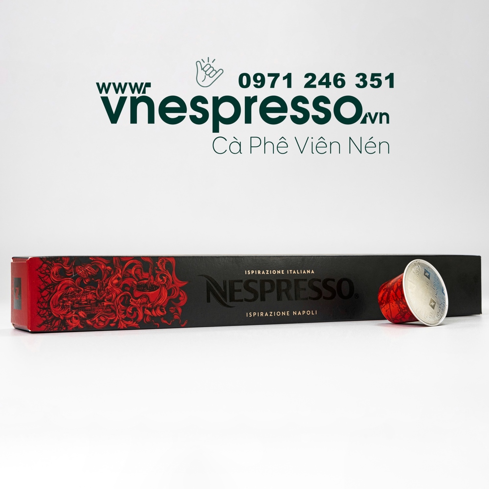 Viên nén cà phê Nespresso NAPOLI- Dòng "ĐẬM ĐÀ" INTENSO - hộp 10 viên