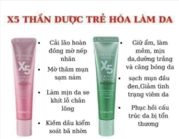 Kem Trẻ Hoá Da Retinol X5 Elastin 0,1% Cream Skinpastel Premium Peptide Hàn Quốc 30ml