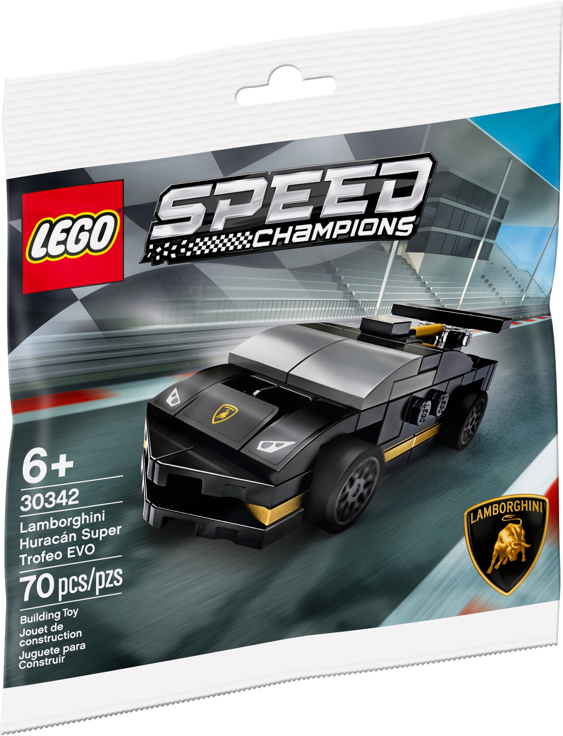 LEGO 30342 Speed Champions - Siêu Xe Lamborghini Huracán Super Trofeo EVO |  