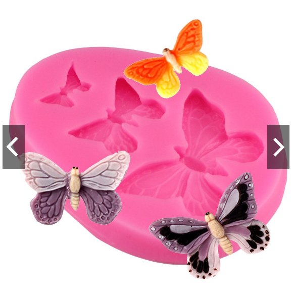 4D 3 Butterfly Jelly Silicone Mold