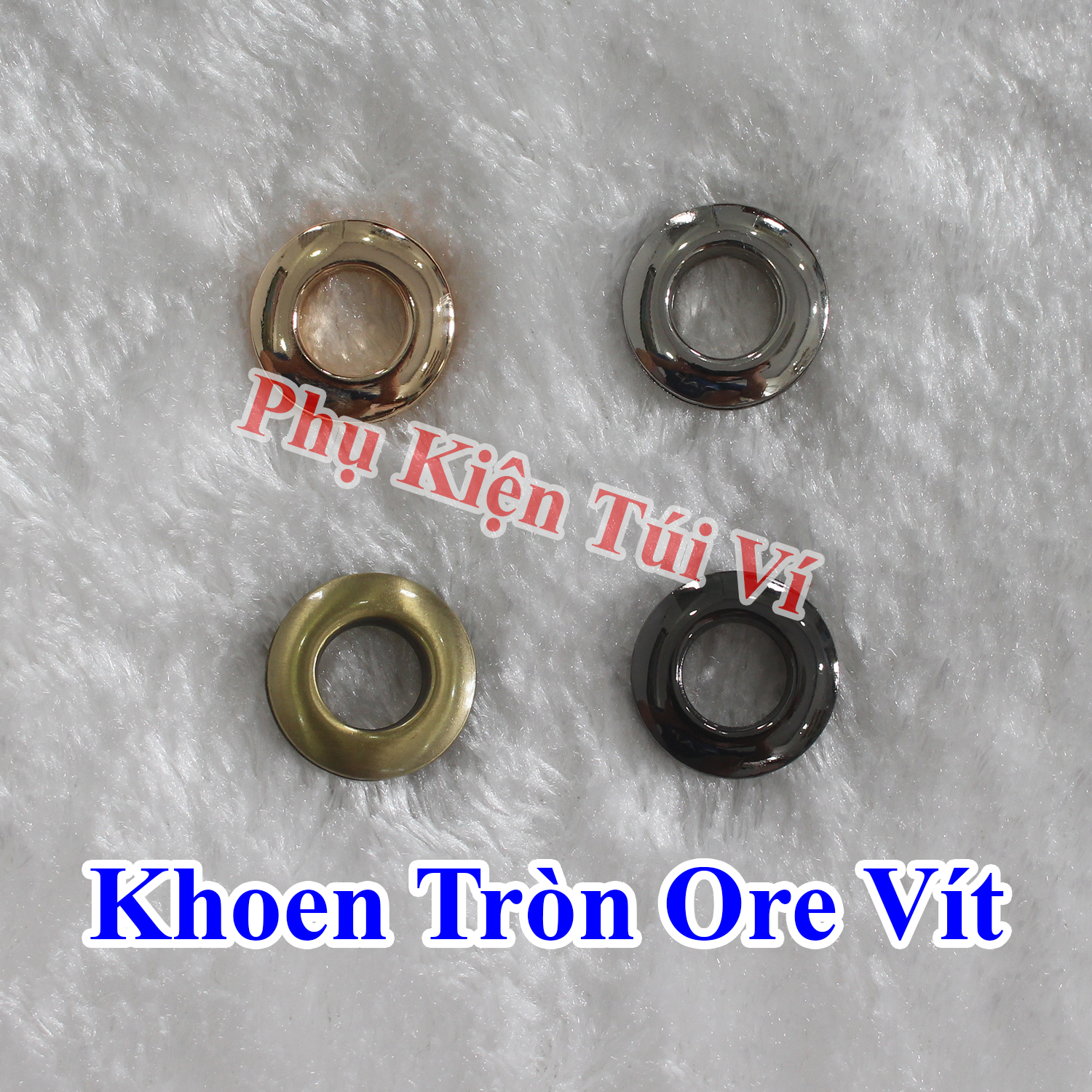 Round Eyelets with Screws 1cm