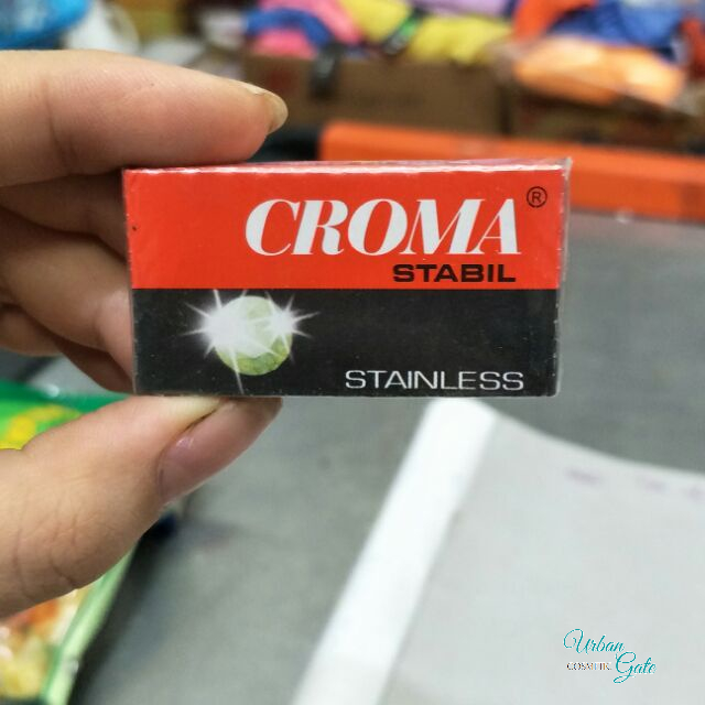 Razor Blade Bic Chrome platinum (Box 5 blades)/knife Lam Croma [box 10 Blade] box blade razor Gillette super thin 5 Blade