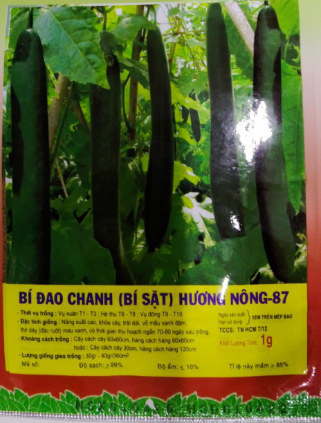 Hạt giống bí đao chanh, bí sặt - gói 1 gram
