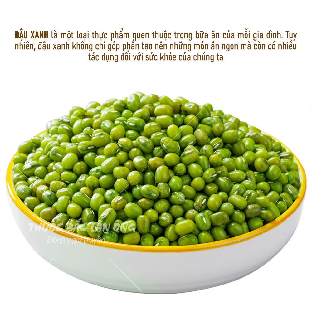 Đậu xanh nguyên vỏ 500g, đỗ xanh, hạt đều, thơm, bở, nguyên liệu nấu chè, sữa hạt, làm giá đỗ