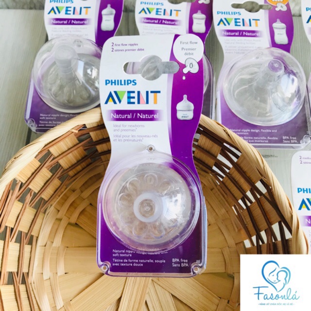 Set 2 Núm Ti Philips Avent Natural ( Đủ Size)