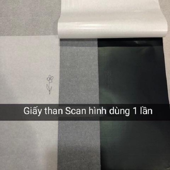 Set 10 tờ giấy than tím Scan in hình dùng 1 lần