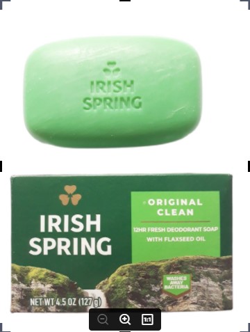 Xà phòng tắm kháng khuẩn dạng  cục Irish Spring 127g( Mẫu mới)