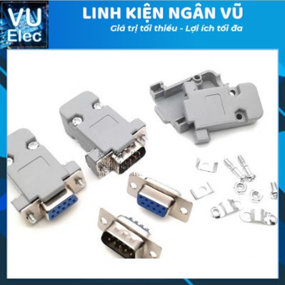 Vỏ DB cho Cổng COM DB9 - DB15 - DB25 Thẳng Hàn Dây dành cho Đực & Cái