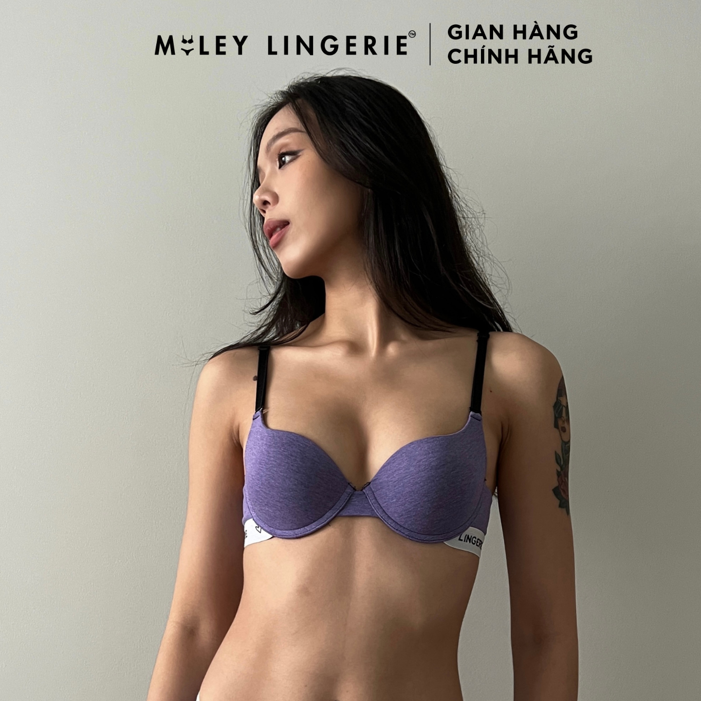Áo Ngực Có Gọng Mút Vừa 2.5cm Sporty Chic Nâng ngực nhẹ nhàng MILEY LINGERIE