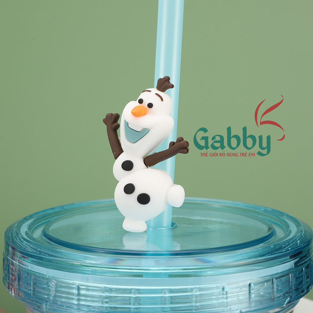 LY PHA LÊ 2 LỚP CÓ ỐNG HÚT DISNEY (MICKEY/ ELSA/ ARIEL/ OLAF/ MINNIE/ MC QUEEN/ JUMBO) - GABBY STORE