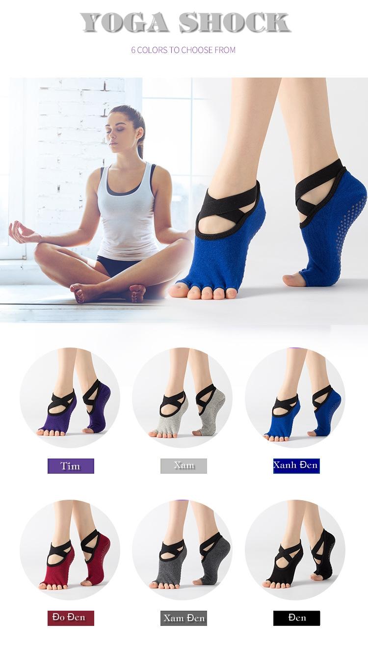 Vớ tập Yoga nữ Cao Cấp - Phối màu