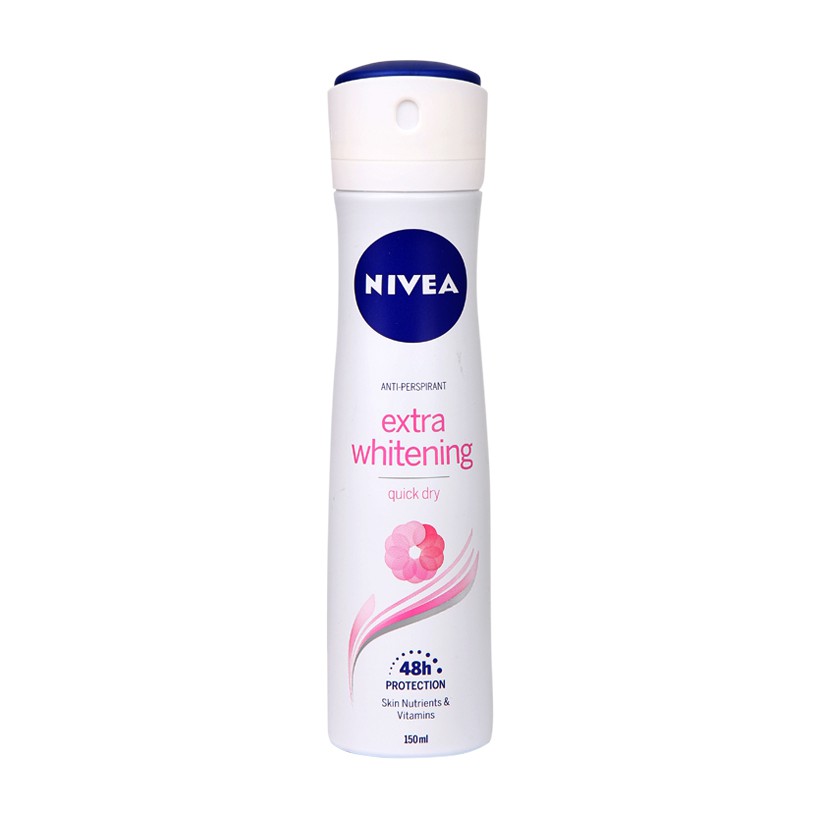 Xịt khử mùi nữ Nivea Extra Whitening Spray 150ml