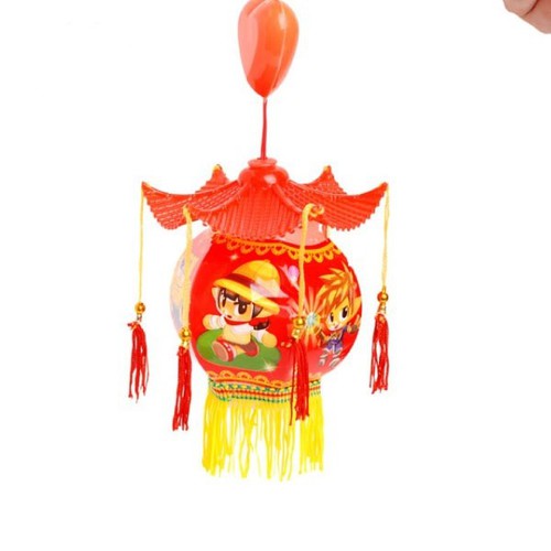 Lồng đèn trung thu mái đình có nhạc vui nhộn, quà tặng trung thu cho bé