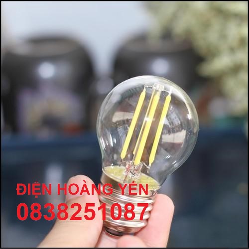 [HCM]Bóng đèn tròn trang trí Edison Vintage G45 4W E27