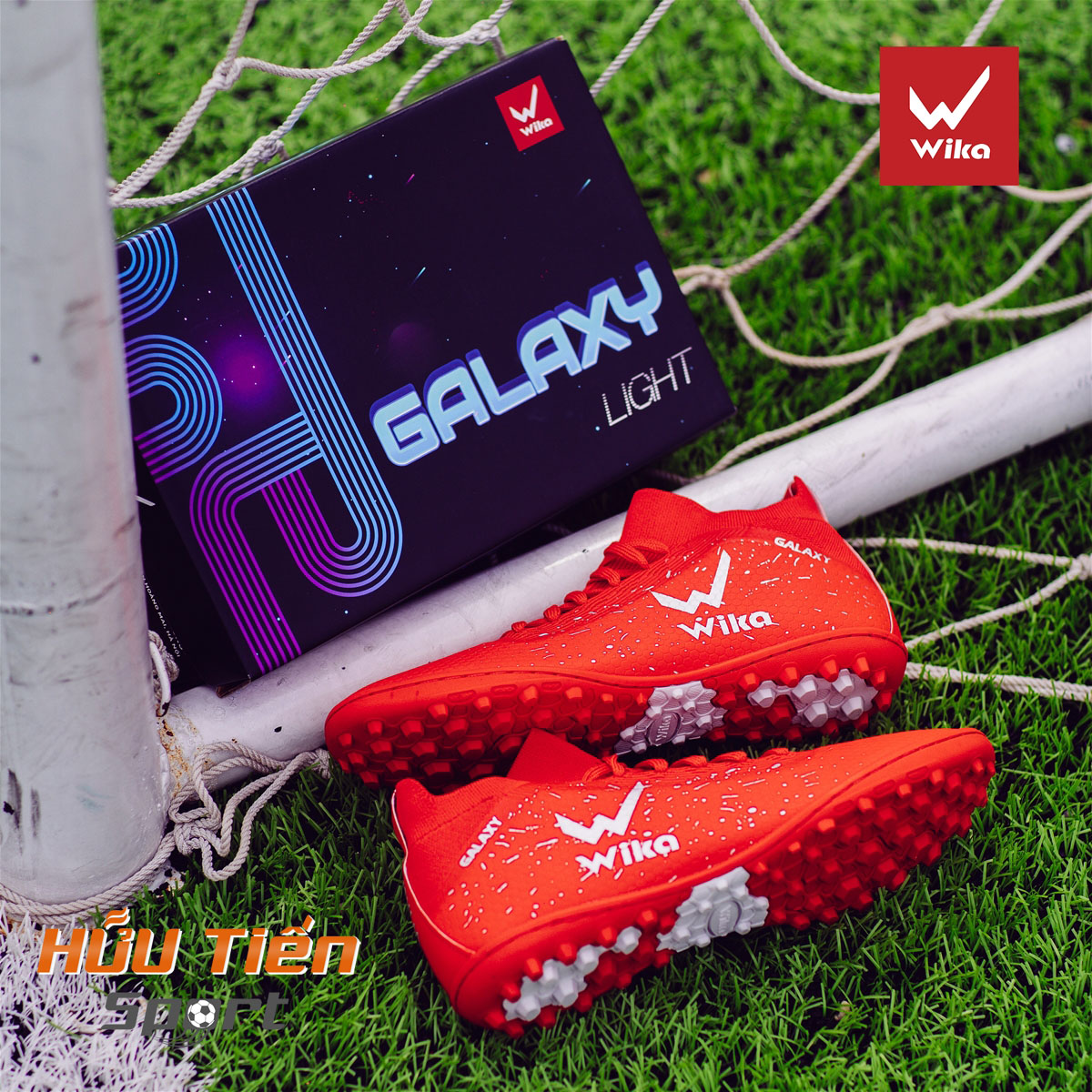 Giày đá bóng chính hãng, giày đá banh wika galaxy light đinh tf sân cỏ nhân tạo fullbox