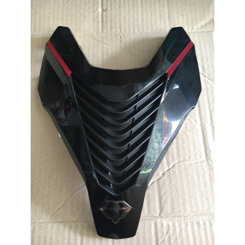 Mặt nạ air blade kiểu sh - đen bóng viền đỏ - mt 2022