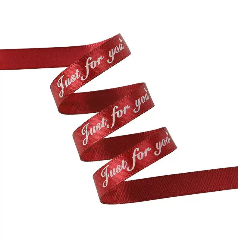Silk Ribbon with Letters _Roll of 45m _ ❤️ Just for You ❤️   [Size 1cm - 2.5cm]