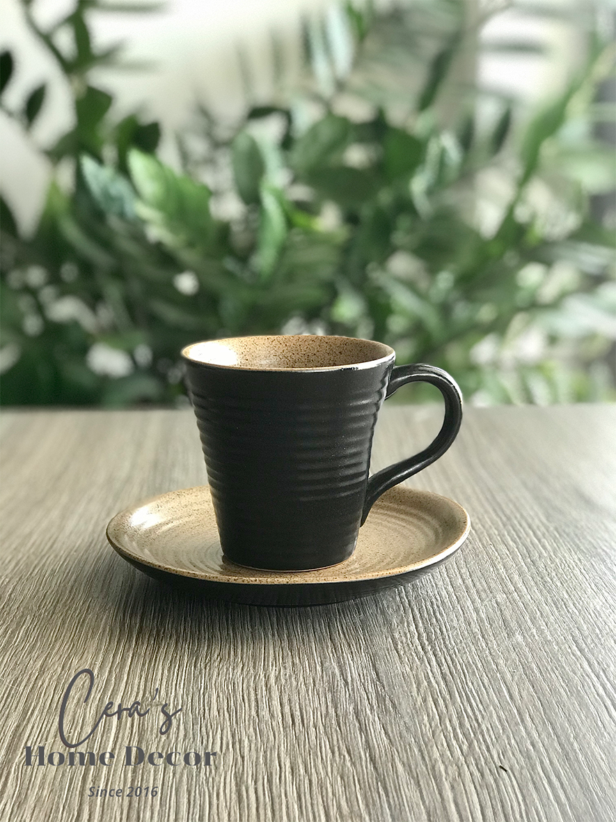 Ly / Cốc trà - cà phê men nâu Gốm Bát Tràng
