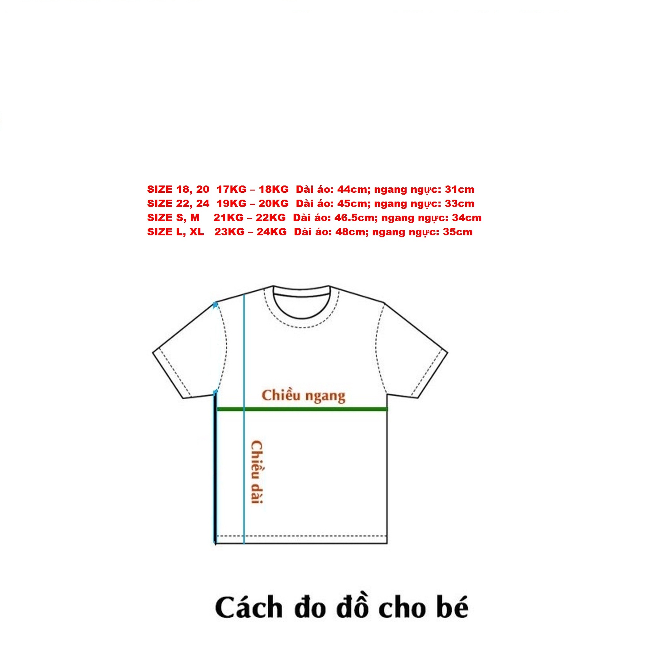 Áo thun cho bé gái từ 17kg - 24kg (sales sốc)