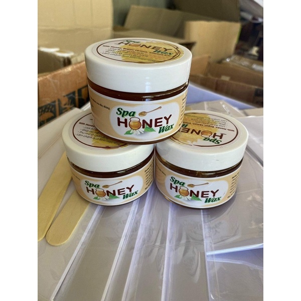 Sáp Wax Lông Honey 100% Thiên Nhiên ( Tặng 50 Tờ Giấy Và Que Wax )
