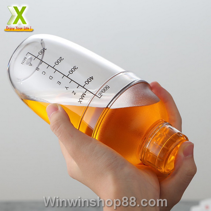 [FREESHIP MAX 15K][HCM]Bình Pha Dụng cụ pha chế Cocktail Shaker 530ML (Có Chia Vạch Đen)