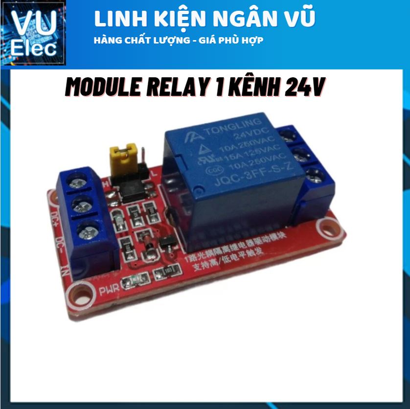 Module relay 5V, 12V 1 kênh đóng cắt thiết bị điện 10A