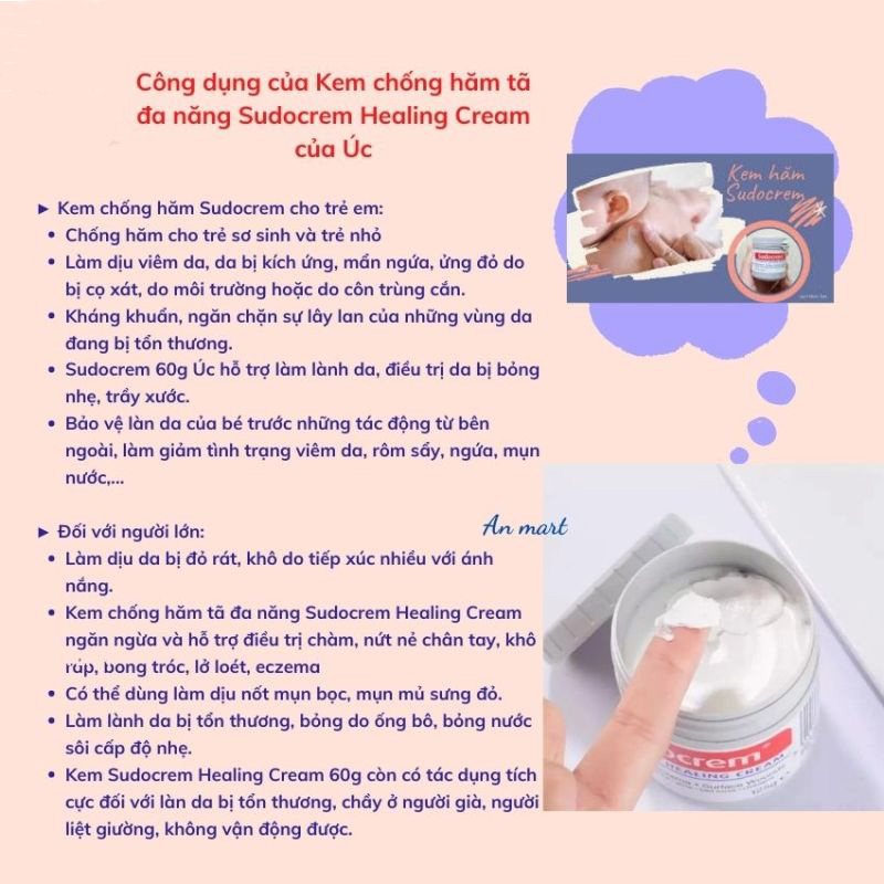 Sudocrem Kem chăm sóc em bé 60g/125g