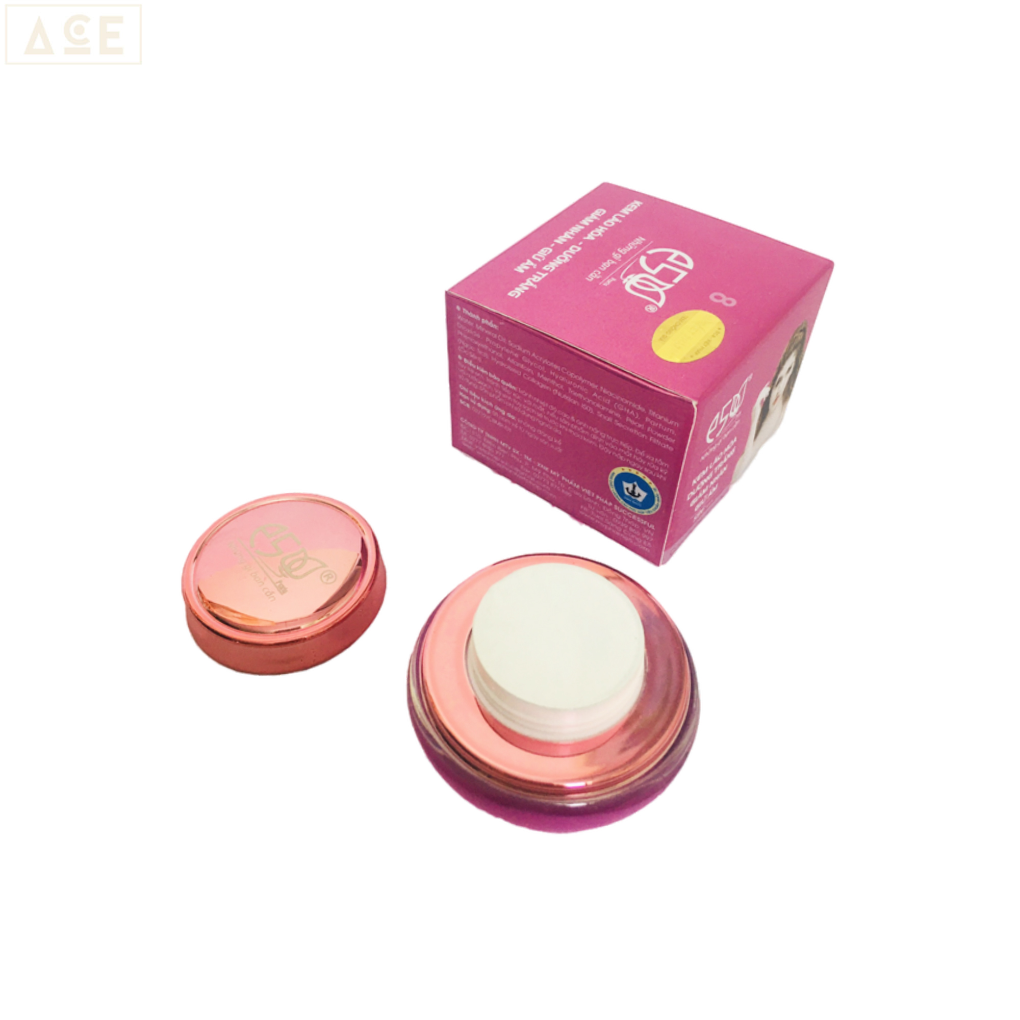 Kem E5  (18g) Kem Lão hóa, Chống nhăn, Dưỡng trắng ( MUA 3HỘP KEM TẶNG 1 HỘP BODY KIM NGÂN 120G)