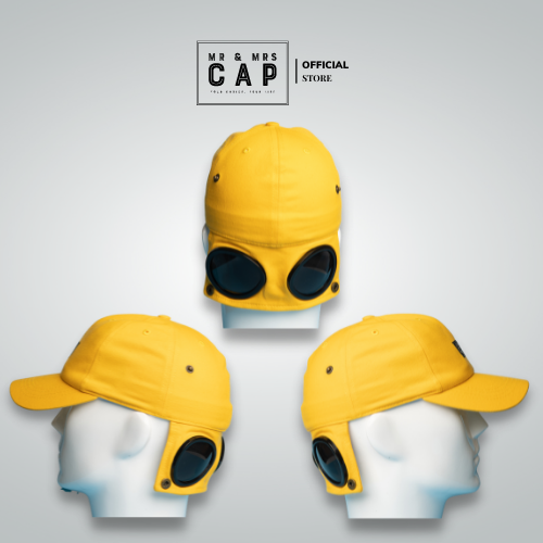 Mũ lưỡi trai phi công mr mrs cap kiểu nón lưỡi trai có kính hot trend form mềm vải cotton thoáng mát