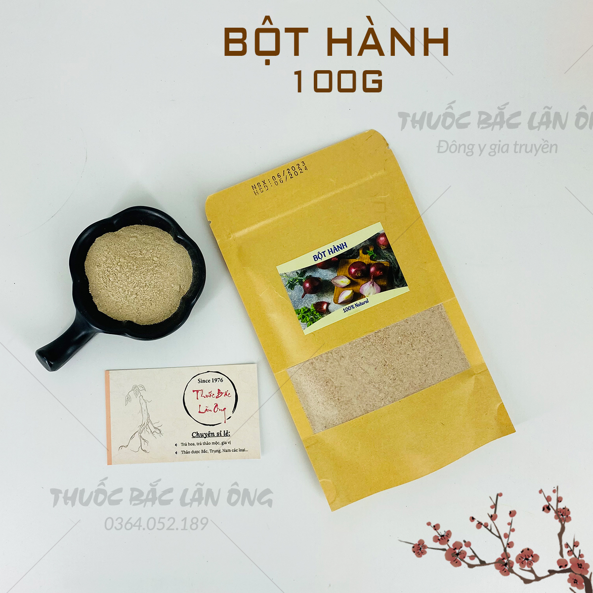 Bột hành tím nguyên chất 100g