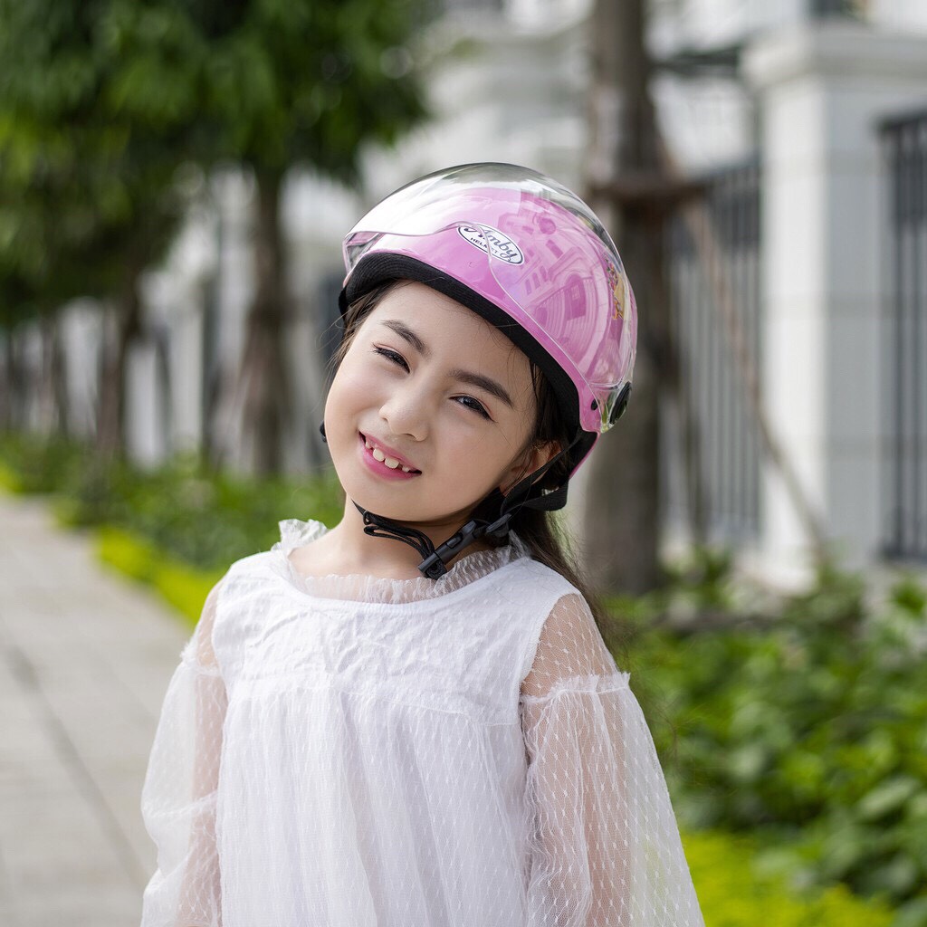 Mũ bảo hiểm cho bé Amby Helmet dạng nửa đầu size lớn cho bé từ 8-12 tuổi