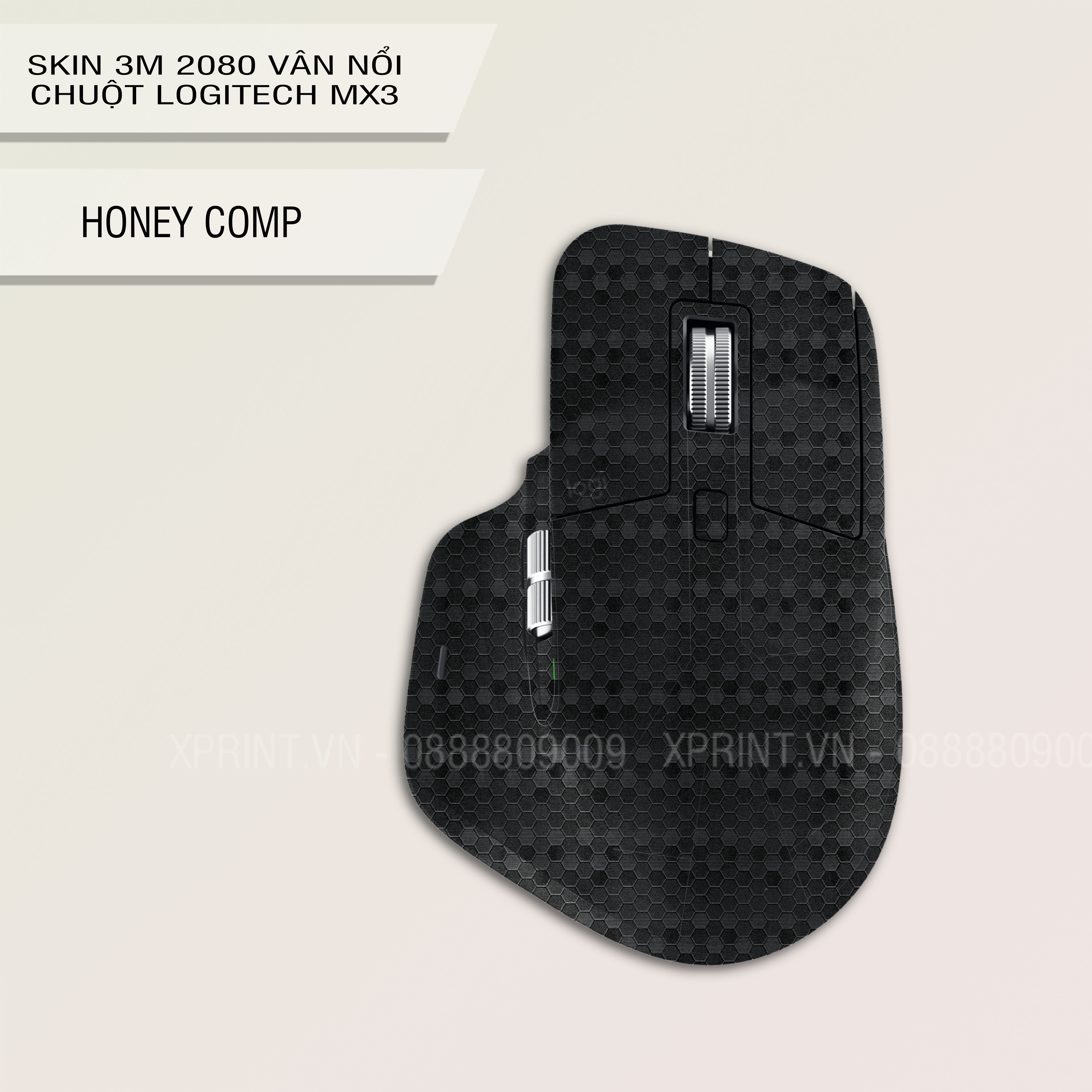 Miếng dán, skin 3M vân nổi 2080 chuột logitech MX Master 3/3s, MX Master 2/2s