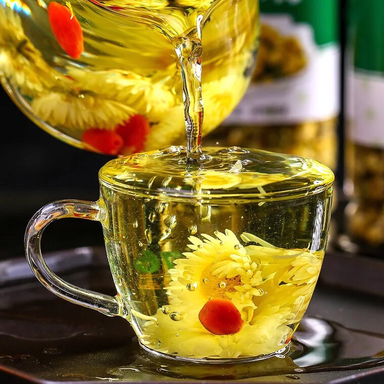 Bông cúc ép bánh 100gr dùng nấu sâm thơm ngon