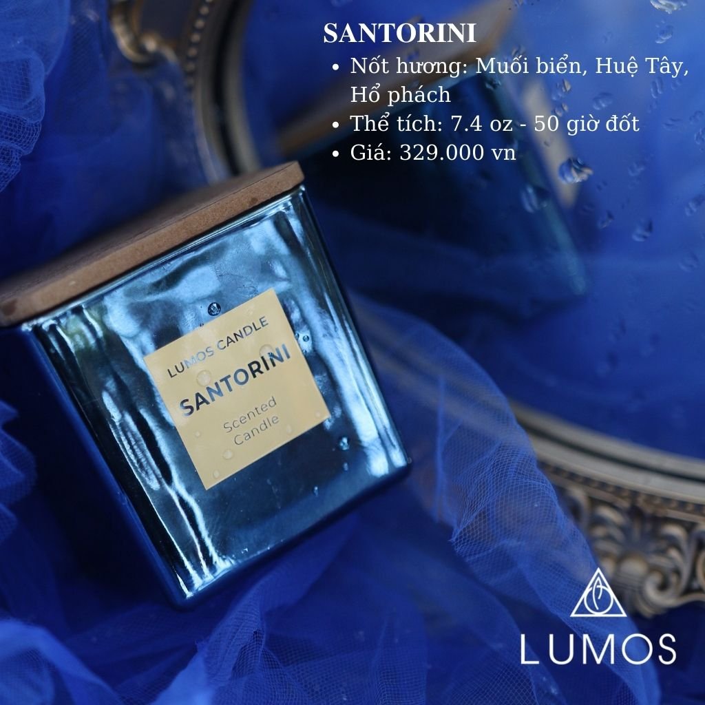 Nến thơm Santorini (Lumos) - 7.4 oz (210g)