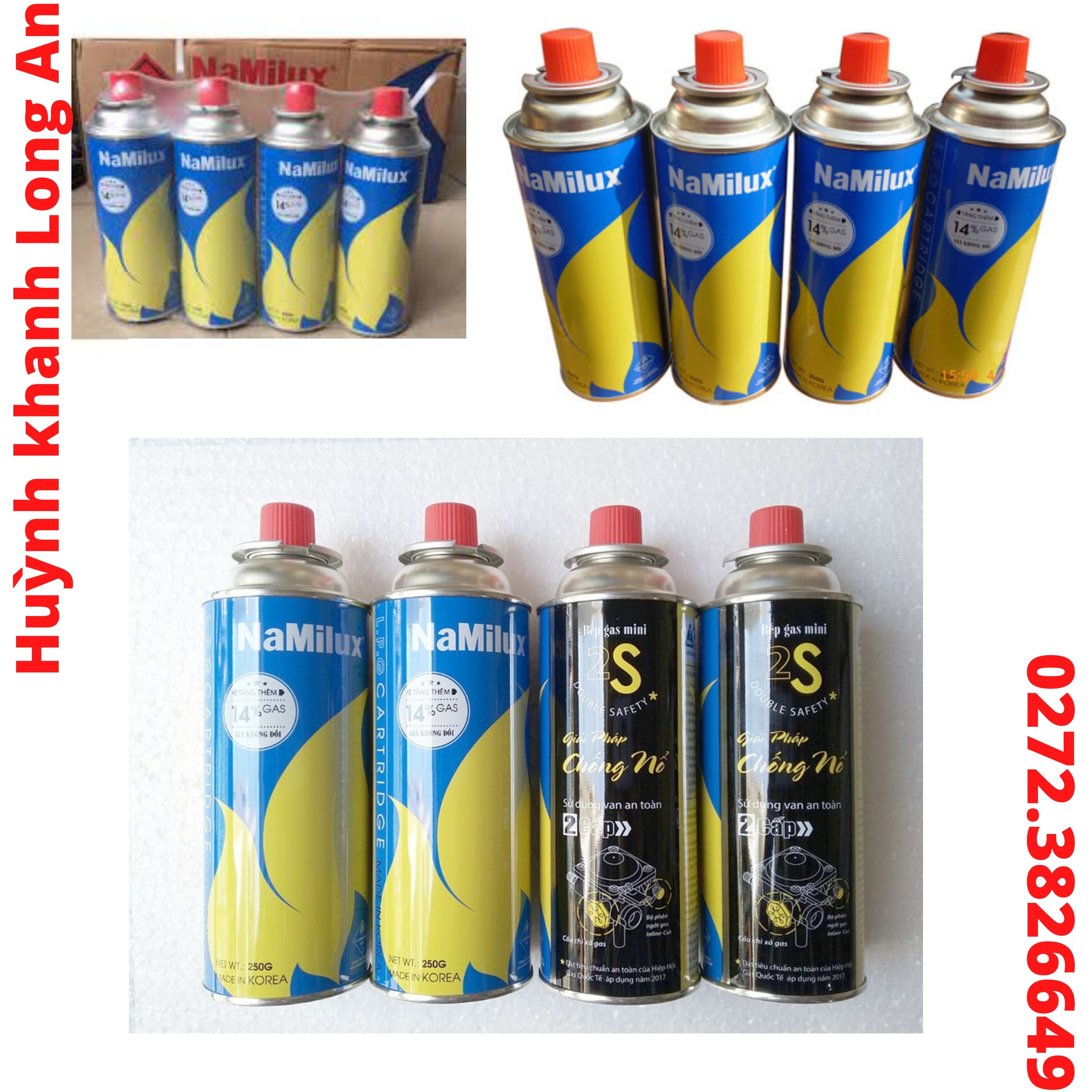 BÌNH GAZ MINI NAMI LUX/ Max (thêm 14% thể tích)