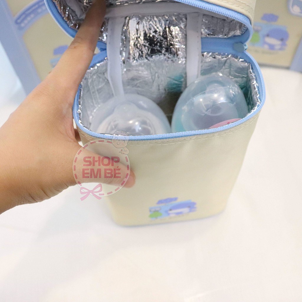 Túi ủ ấm bình sữa 2 ngăn kuku ku5448